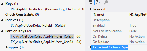 asp.net core on delete no action