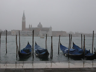 A view of the Venetian lagoon is worth paying a little extra even in misty November