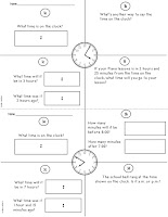 FREE Mini Workbook using Time and Time Elapse