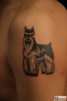 puppy tattoo design