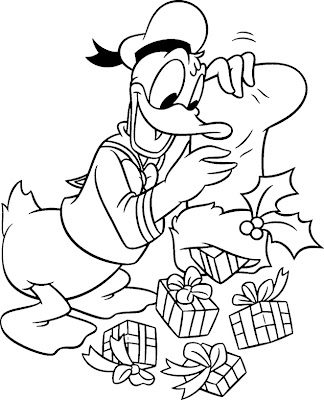 Coloring Pages Christmas Disney 