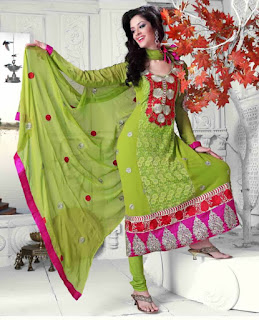 Green Anarkali Suits online