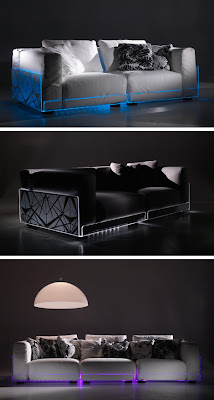 Innovative LED Lighted Sofa by Colico