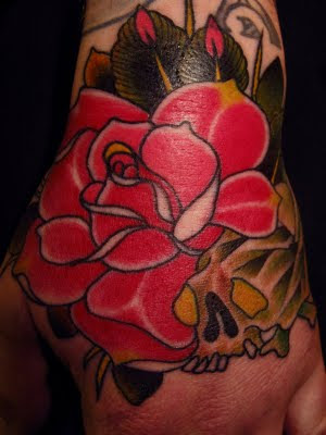 traditional hand piece tattoo