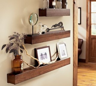 Pottery Barn Rustic Wood Shelf