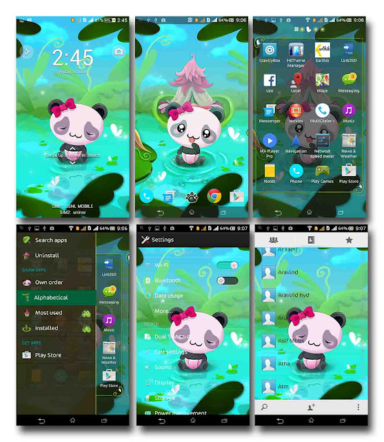 PORT ] XPERIA™ Panda Theme For Sony Xperia C - AndroidMkab.com