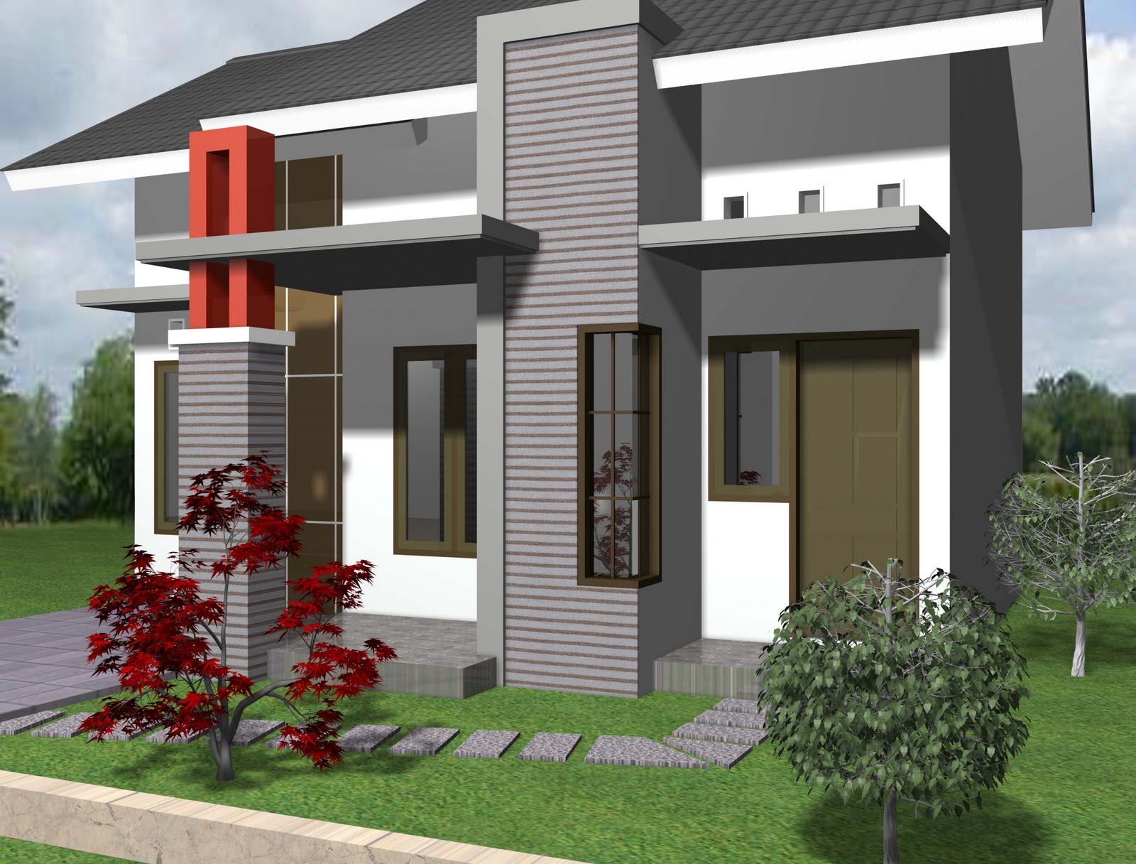 Desain Rumah Sederhana 1 Lantai - Model Rumah Minimalis 