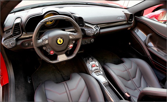 2012 ferrari 458 spider Interior The topless 458 which arrives in January 