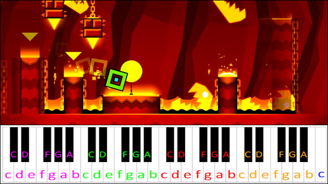Viking Arena by F-777 (Geometry Dash) Piano / Keyboard Easy Letter Notes for Beginners