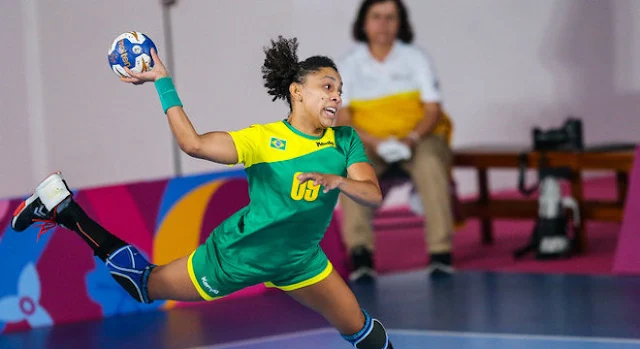 Ana Paula durante uma partida do Pan de 2019