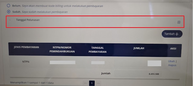 Status SPT Tahunan Anda adalah Kurang Bayar dan Tidak Lengkap