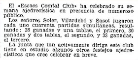 Festejos ajedrecísticos del Escacs Comtal Club, 1924