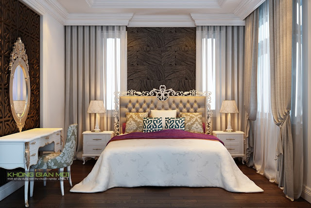 Phòng ngủ theo phong cách hoàng gia 