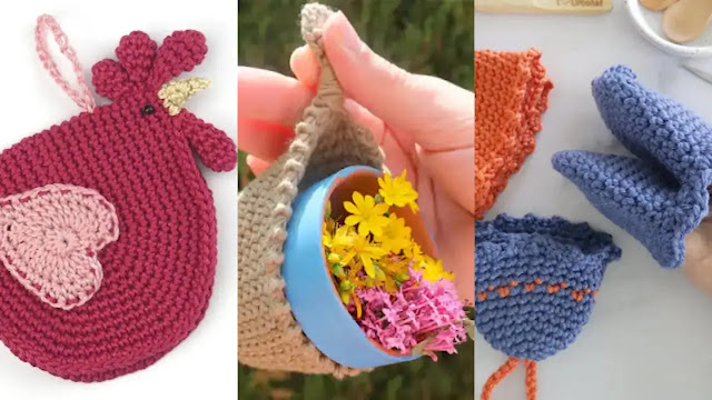 Tutoriales de proyectos lindos, prácticos y útiles para tu hogar a crochet 🏡