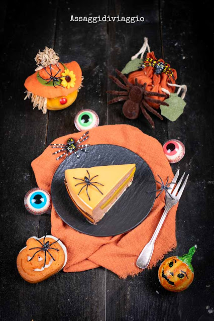 Dolce di Halloween al cioccolato e arancia