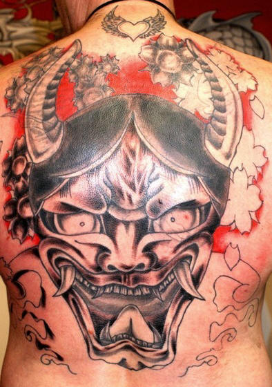 demon tattoos. asian tattoo demon