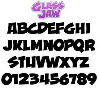 graffiti style alphabet letters Glass Jaw. A graffiti tag alphabet A to Z. there are numbers 1 through 10