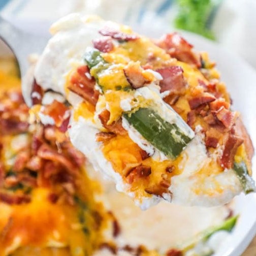 JALAPENO POPPER CHICKEN CASSEROLE #Keto #Diet