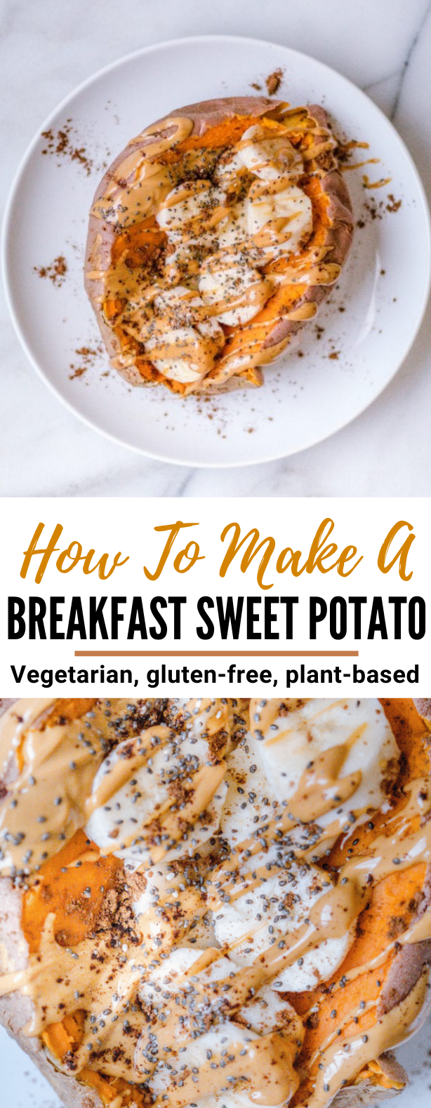 How To Make A Breakfast Sweet Potato #vegetarian #healthy #breakfast #potato #veggies