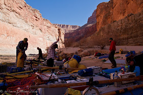 Lot's of gear to pack into a bus, rafts, Grand Canyon of the Colorado River, Chris Baer