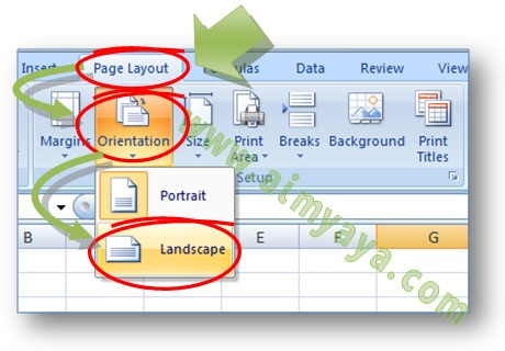 Tidak jarang tabel yang kita buat di Microsoft Excel tidak hanya  mempunyai baris yang bany Ahli Matematika Cara Merubah Kertas Menjadi Landscape/Portrait di Microsoft Excel