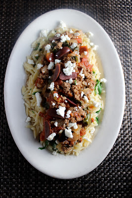 Greek Beef Orzo