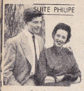 Gérard Philipe et sa mère (publié dans Cinémonde, 1951)