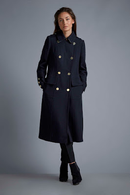 Wallis W Navy Military Coat