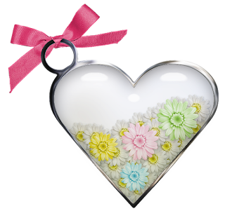 Free Printable Hearts with Flowers Clipart.