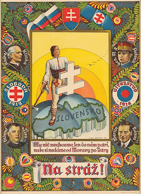 Propaganda do Partido de Hlinka, 1939 (conservado no Museu Nacional Eslovaco).