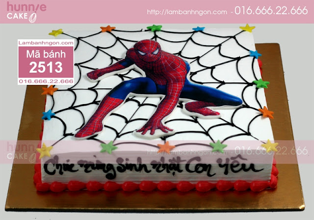 Bánh sinh nhật hình người nhện - Spiderman