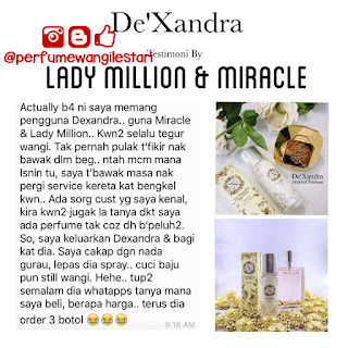 Testimoni Dexandra,Perfume dexandra,Dexandra