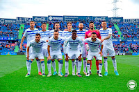 DEPORTIVO ALAVÉS. Temporada 2021-22. Lejeune, Nahuel Tenaglia, Edgar Méndez, Tomás PIna, Víctor Laguardia, Fernando Pacheco, Joselu. Luis Rioja, Escalante, Loum, Rubén Duarte. GETAFE C. F. 2 DEPORTIVO ALAVÉS 2 Sábado 26/02/2022, 16:15 horas. Campeonato de Liga de 1ª División, jornada 26. Getafe, Madrid, estadio Coliseum Alfonso Pérez: 7.720 espectadores. GOLES: 0-1: 45+1’, Escalante. 1-1: 55’, Enes Ünal. 1-2: 56’, Edgar Méndez. 2-2: 72’, Enes Ünal.