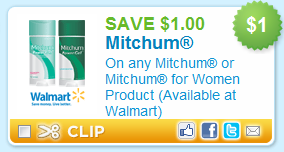 $1.00 off Mitchum - Match-up