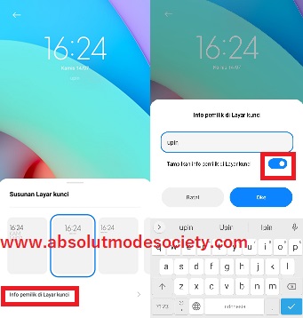 Cara Membuat Nama Di Layar Kunci Hp Xiaomi Miui 12