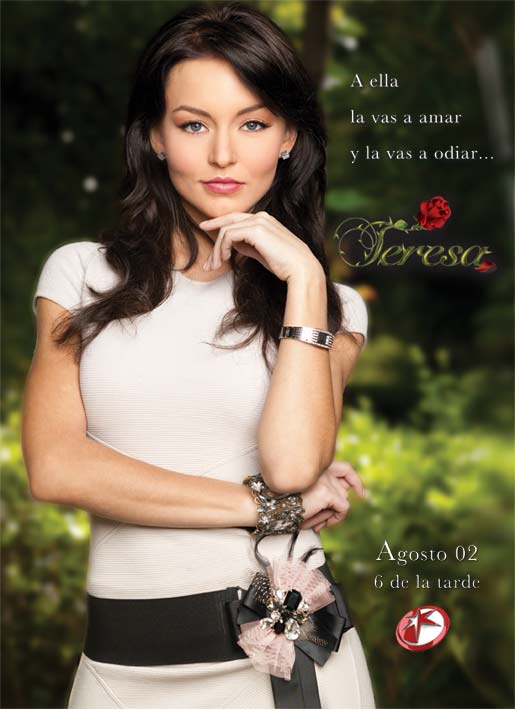 Poster de la Telenovela Teresa con Angelique Boyer A ella la vas a amar