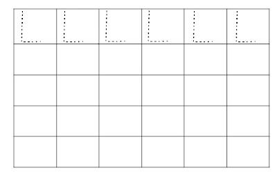 Alfabeto Pontilhado Letra L