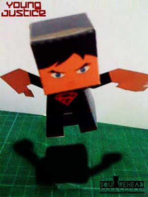 Crafty Collab Super Boy Paper Toy