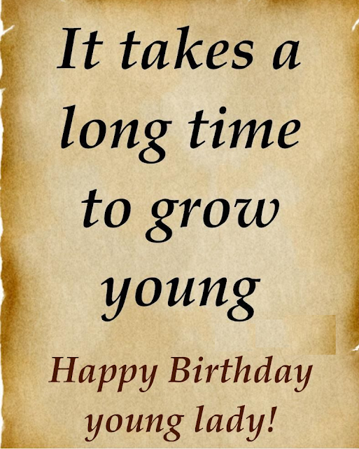 it takes a long time to grow young 