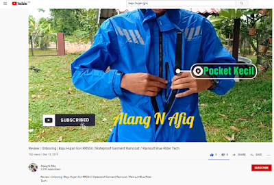 Review Baju Hujan Givi RRS04 Waterproof Garment Raincoat Rainsuit Blue Rider Tech