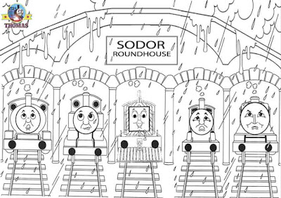 thomas the train and friends coloring pages online free