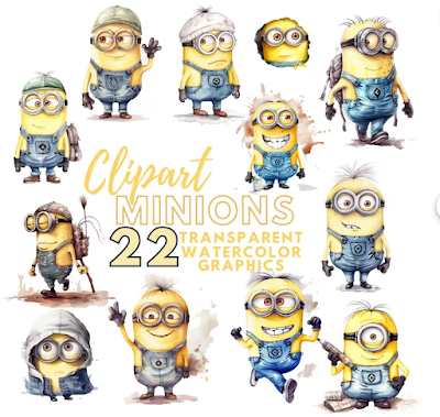 Minions Clipart - Digital Download