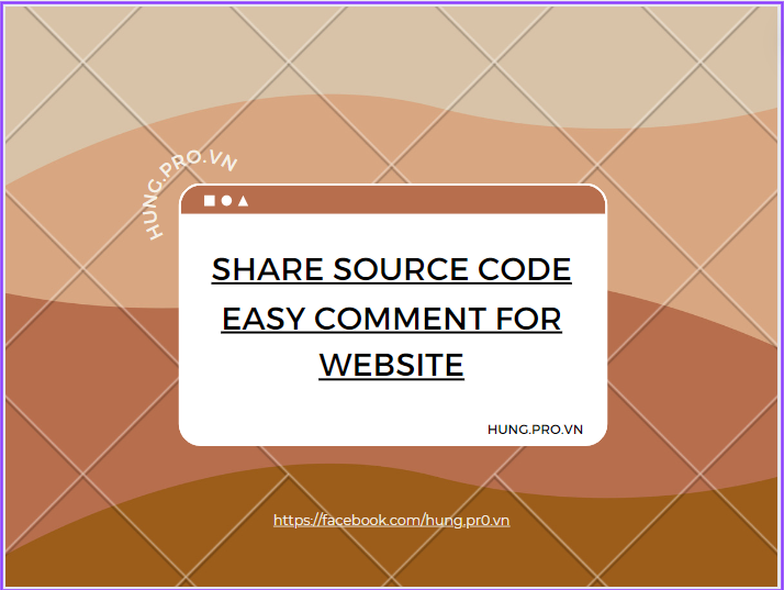 Share source code Easy Comment for Website