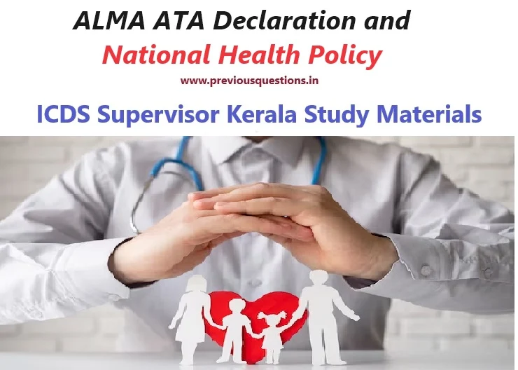 ALMA ATA Declaration and National Health Policy