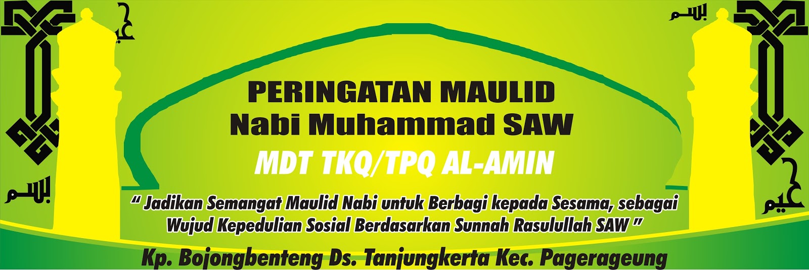 Download Contoh Spanduk Maulid Nabi.cdr  KARYAKU