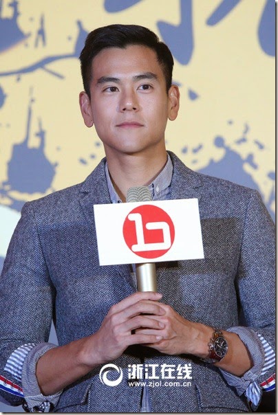 2014.11.11 Eddie Peng during Rise of the Legend - 彭于晏 黃飛鴻之英雄有夢 杭州 - 發佈會 01