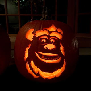 disney pixar pumpkin carving sulley