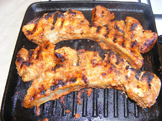 Coaste de porc barbeque la gratar retete culinare,