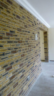 south African bricks duet done on interior wall