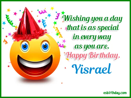 Yisrael Happy birthday